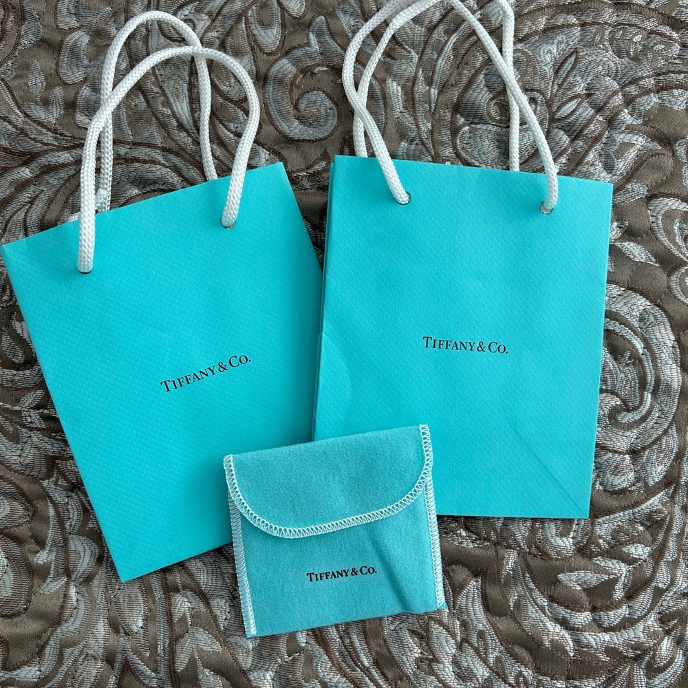 Tiffany & Co. Turquoise Bags and Pouch Set